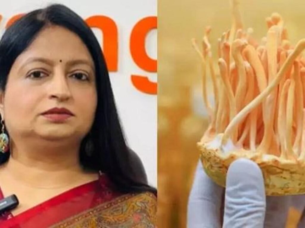 कीड़ा जड़ी की खेती करने वाली सुमन सुखीजा।