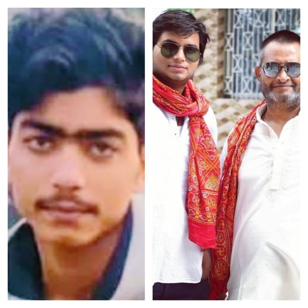 सूरज हत्याकांड का आरोपी स्नेहिल झा और सूरज व उसके पिता की तस्वीर।