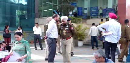 chandigarh passport office bomb threat bihar court alert