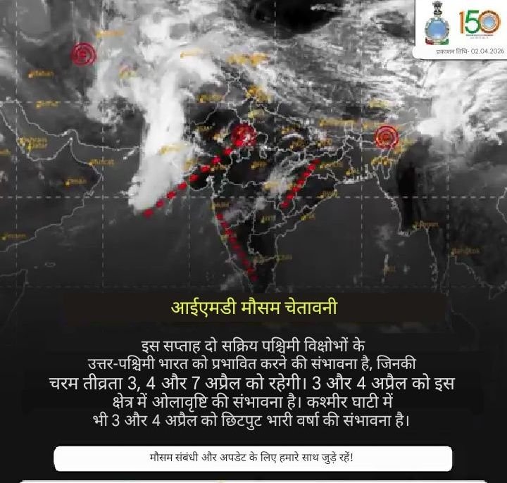 Weather update: Due to two western disturbances, heavy rain alert has been issued on April 4 and 7, weather has changed in Delhi NCR.