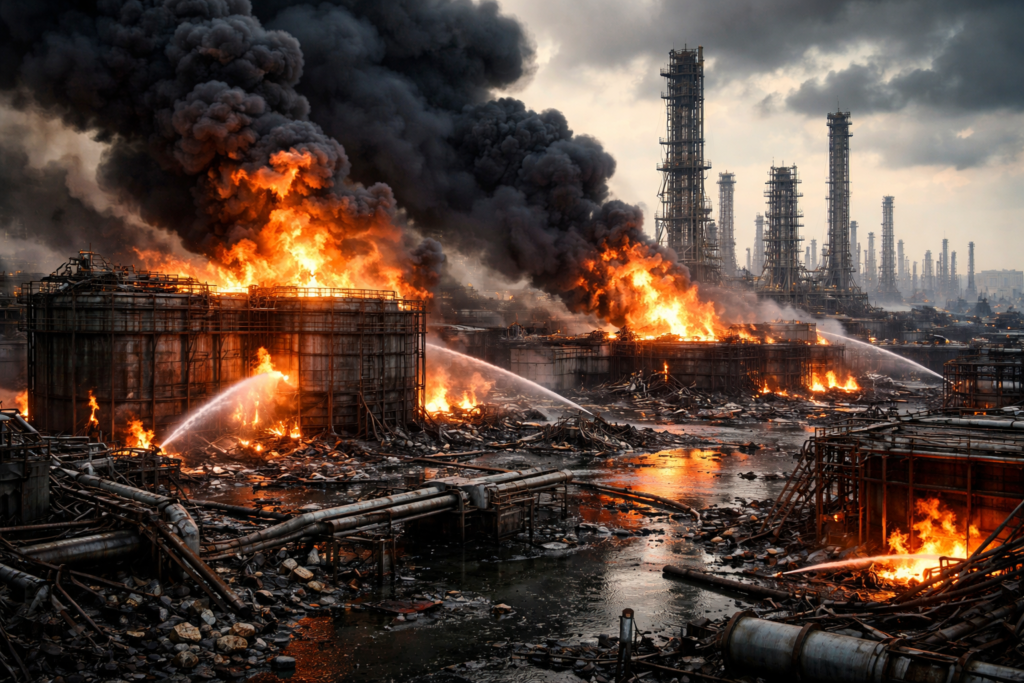 us-iran-war-oil-refineries-damage-crude-oil-price-crisis-impact-economy