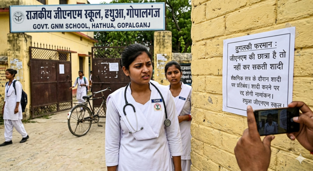 gopalganj Hathua GNM School viral notice prohibiting student marriage in Bihar viral notice dm ask to investigation