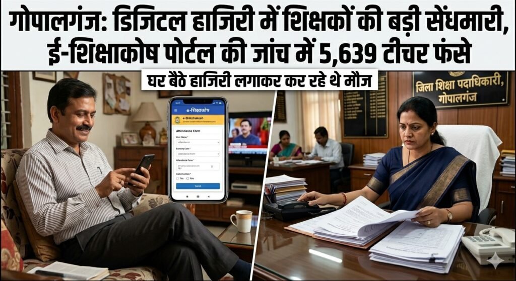 Gopalganj Teacher Digital Attendance E-Shikshakosh Portal Investigation DEO Action