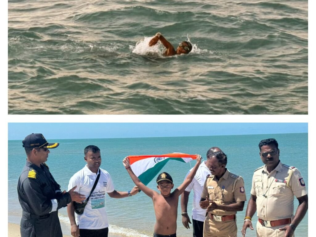 7-year-old-ishank-from-ranchi-world-record-palk-strait-swimming